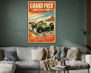 Grand Prix Vintage Racing Poster by irgian firmansyah