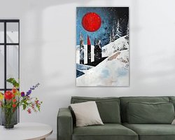 Example of the artwork in a room