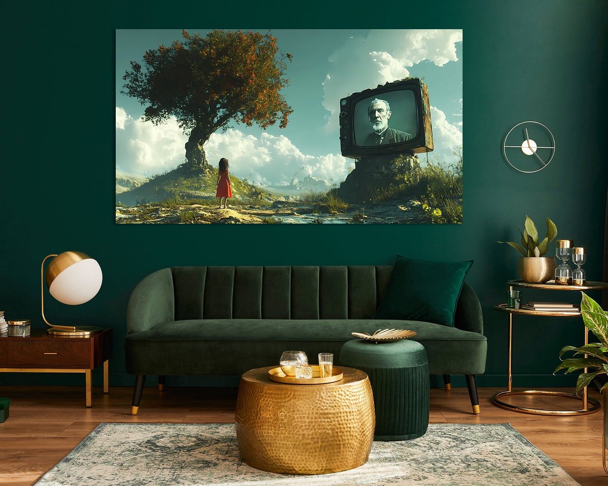 Example of the artwork in a room