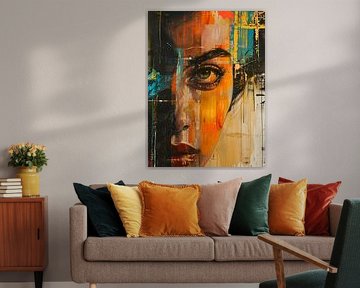 Abstract portrait woman