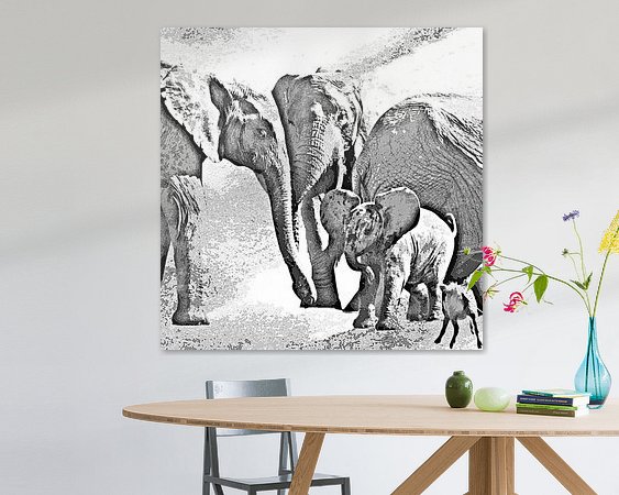 Example of the artwork in a room