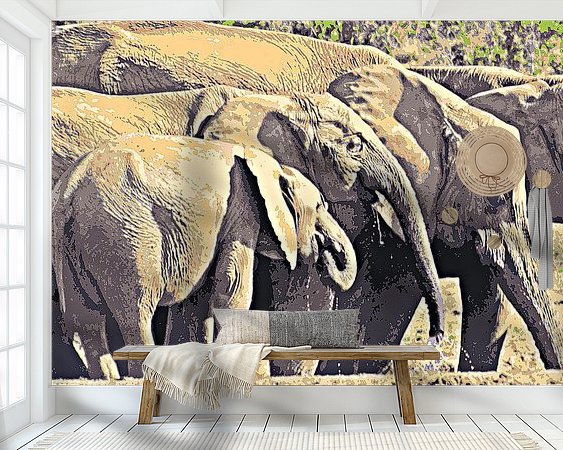 Example of the artwork in a room