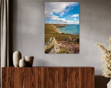 Plage Porzh Koubou beim Pointe de Dinan, Crozon, Bretagne