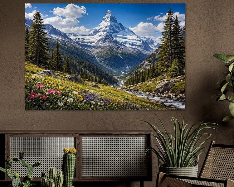 Example of the artwork in a room