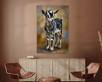 Un chevreau curieux sur Max Steinwald