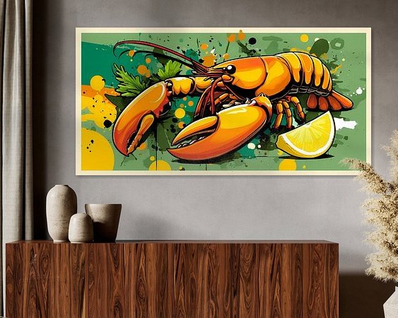 Example of the artwork in a room