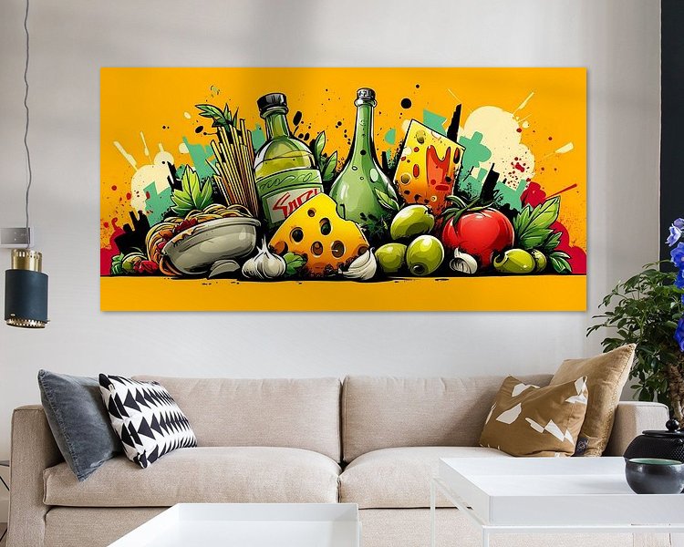 Example of the artwork in a room