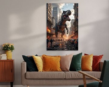 URBEXREX: Ein Tyrannosaurus Rex zerstört eine Großstadt von INFERAURUM