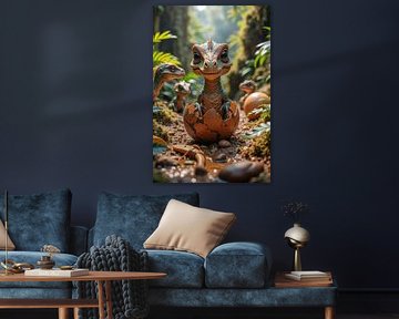 HATCHLINGS: Baby dinosaurs hatch from their eggs in the jungle by INFERAURUM