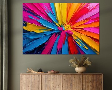 Bunte Farbexplosion in Bewegung von Imperial Art House