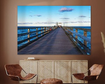 Pier on the coast of the Baltic Sea in Heiligendamm by Rico Ködder