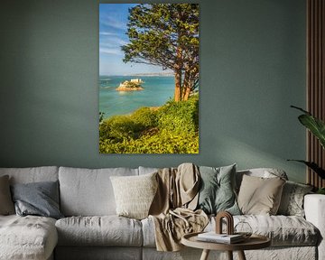 View from Pointe-de-Penn-al-Lann to Ile Louet, near Carantec, Brittany