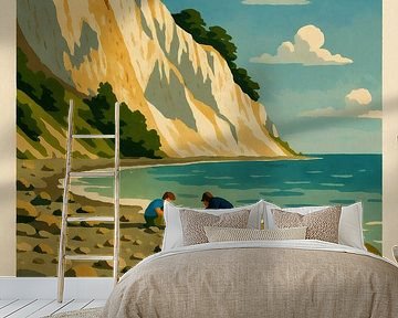 Møns Klint - Witte kliffen en rustige kusten