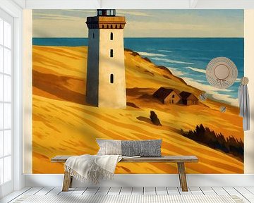 Løkken - vuurtoren op een gouden duin