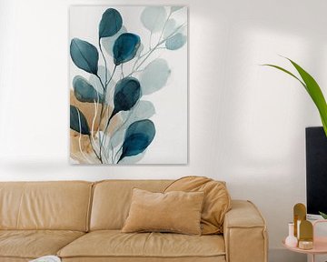 Ink leaves in balance by Color Square