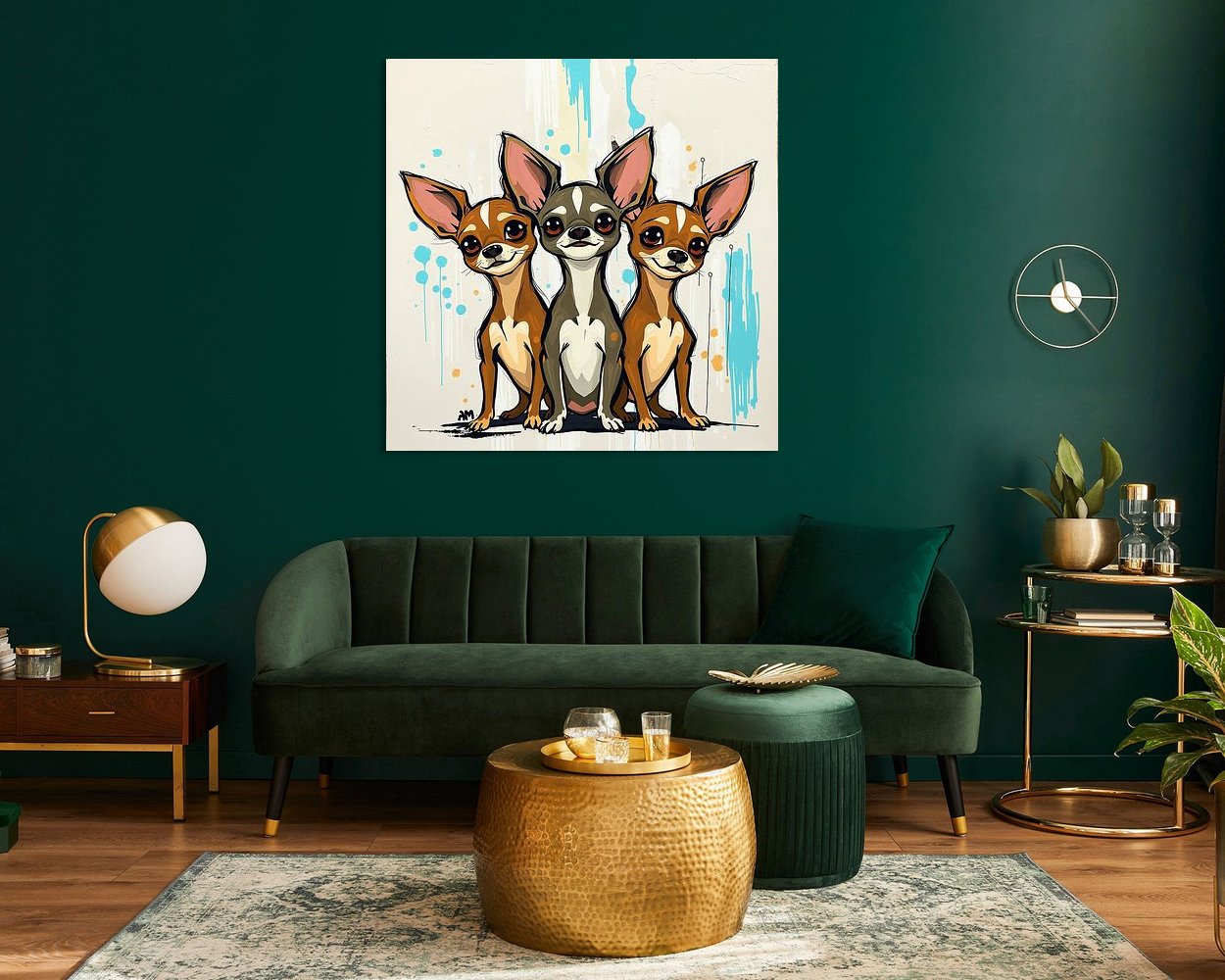 Example of the artwork in a room