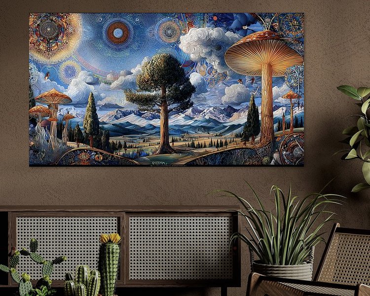 Example of the artwork in a room