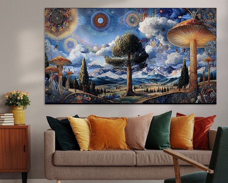Example of the artwork in a room