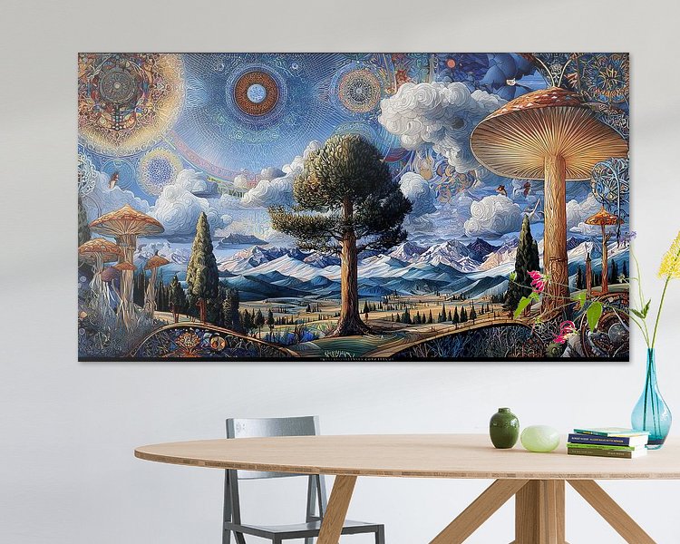 Example of the artwork in a room