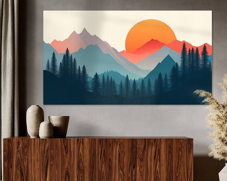 Example of the artwork in a room