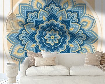 Bloemenmandala van het stille centrum