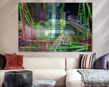 Double Exposure Fairground Attraction by Claudia Luijten