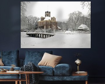 Oldenaller castle and orangery in the snow. by Felix Sedney