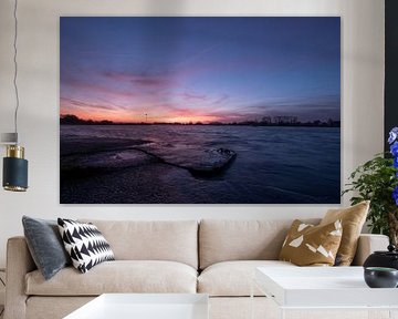 Sonnenaufgang am Niederrhein von Moetwil en van Dijk - Fotografie