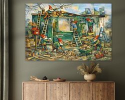 Example of the artwork in a room