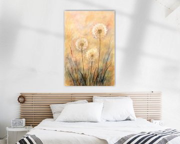 leuchtende Pusteblumen un Aquarell von Claudia Gründler