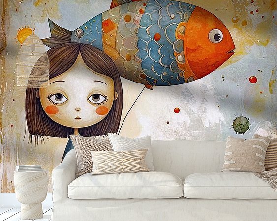 Example of the artwork in a room