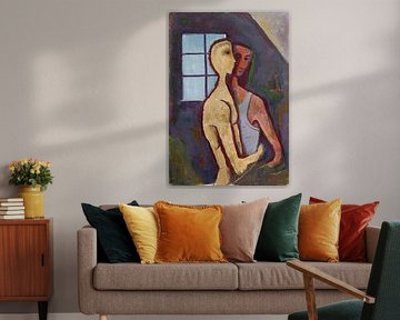 Karl Hofer, Couple à la fenêtre, 1954