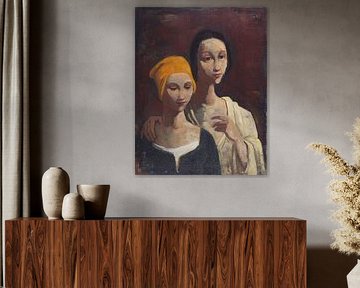 Karl Hofer, Portrait de deux jeunes femmes, 1943