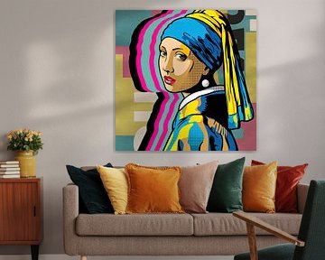 Girl with a Pearl – Pop Art Study