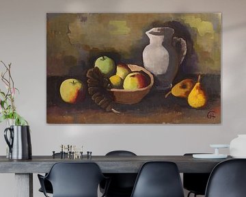 Karl Hofer, Stilleben mit Krug und Obst in einer Schale, um 1934 von Atelier Liesjes