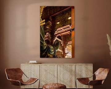 The gesture of calm at the temple in Nara by Marco Leeggangers