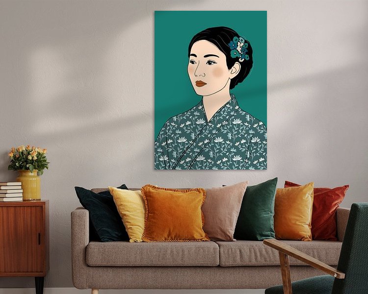 Example of the artwork in a room