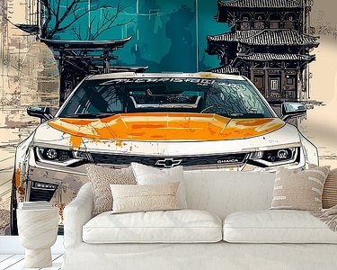 Example of the artwork in a room