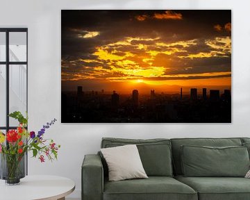 Golden sunset over Tokyo by Marco Leeggangers