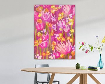 Abstract heart-warming flowers by Raissa Oltmanns