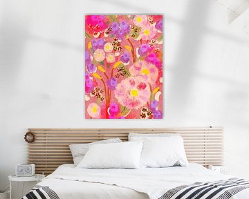 Abstracte gezwollen bloemen van Raissa Oltmanns