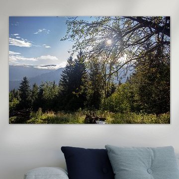 Vue sur les montagnes autrichiennes en Carinthie.