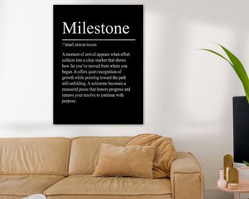 Milestone Definition – Schwarz von WordsThatInspire