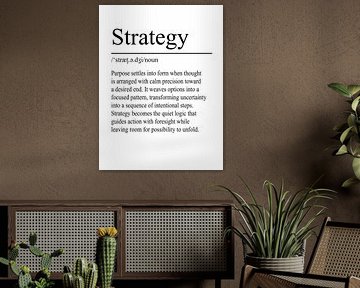 Strategy Definition – Weiß von WordsThatInspire