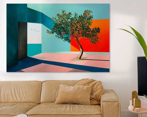 Example of the artwork in a room