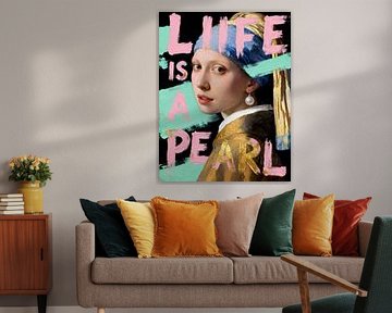 The Girl with the Pearl Earring Pop Art Painting