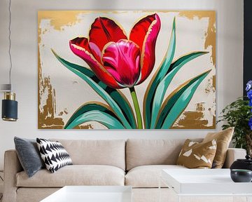 Elegant tulip with luxurious sheen by Art & Soul Creations