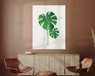 Monstera Leaf Pair by Giandra Safaraz