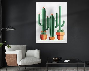 Potted Cactus Collection by Giandra Safaraz