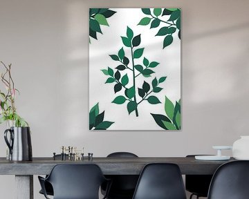 Eenvoudige groene tak